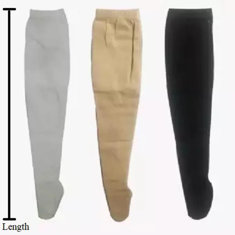 Inner Woolen Leggings for Kids Girls Boys in White Skin Black Colors - Pack  of 1 or 2 or 3
