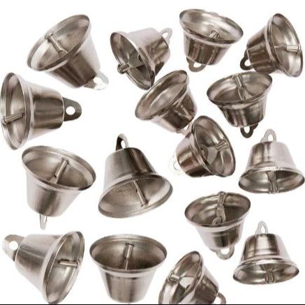 Small silver metal bells
