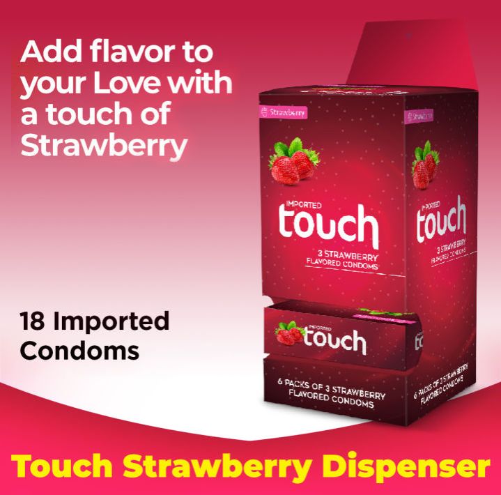 Touch Strawberry Condoms 100% orignal