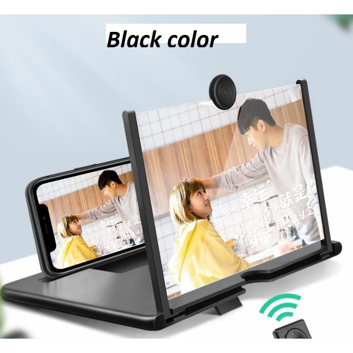F3 Mobile Screen Magnifier 3D Enlarged Display Stand for Smartphones Eyes Protection HD Video Amplifier Foldable Phone Holder Stand Movie Screen Expander for Home Theater Bedroom Office Gift for Family Friends