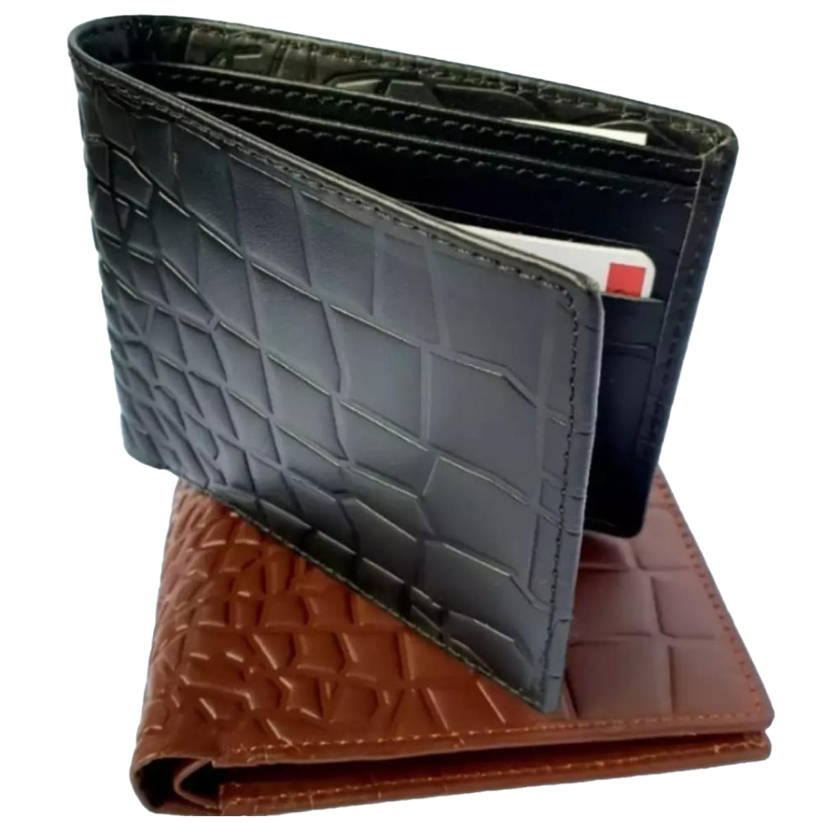 100% Genuine Crocodile Cow Leather Wallet for men