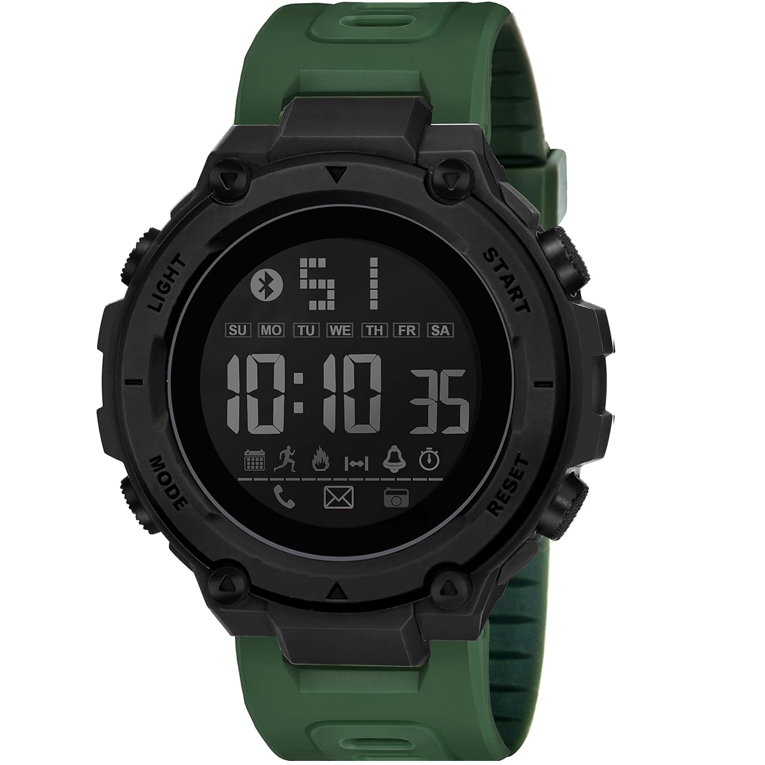 Men's Digital Sport Watches Waterproof Military Style LED Backlight Rubber Strap Big Numbers Display Digital Watch For Men