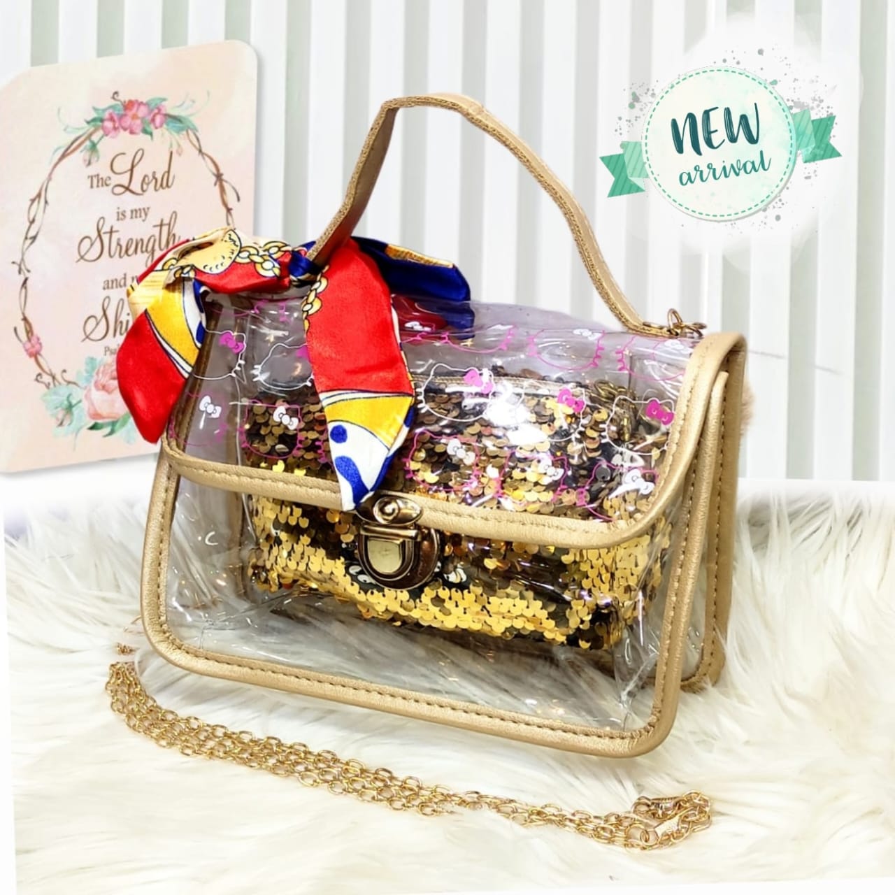 Ayesha purse point Transparent jelly shoulder bag for Girls