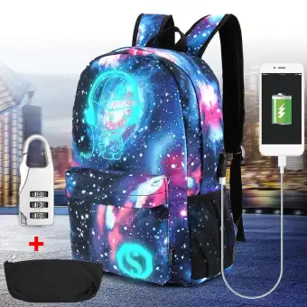 galaxy backpack with charger