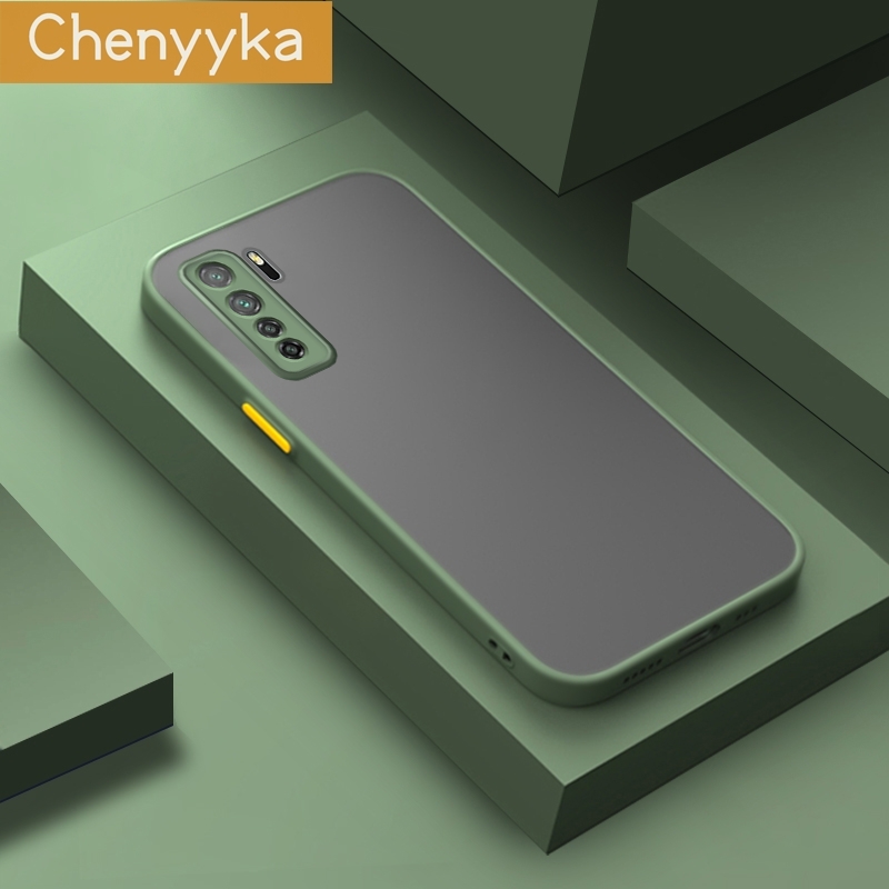 chenyyka For Huawei P40 Lite 5G Case Transparent Frosted Hard Back