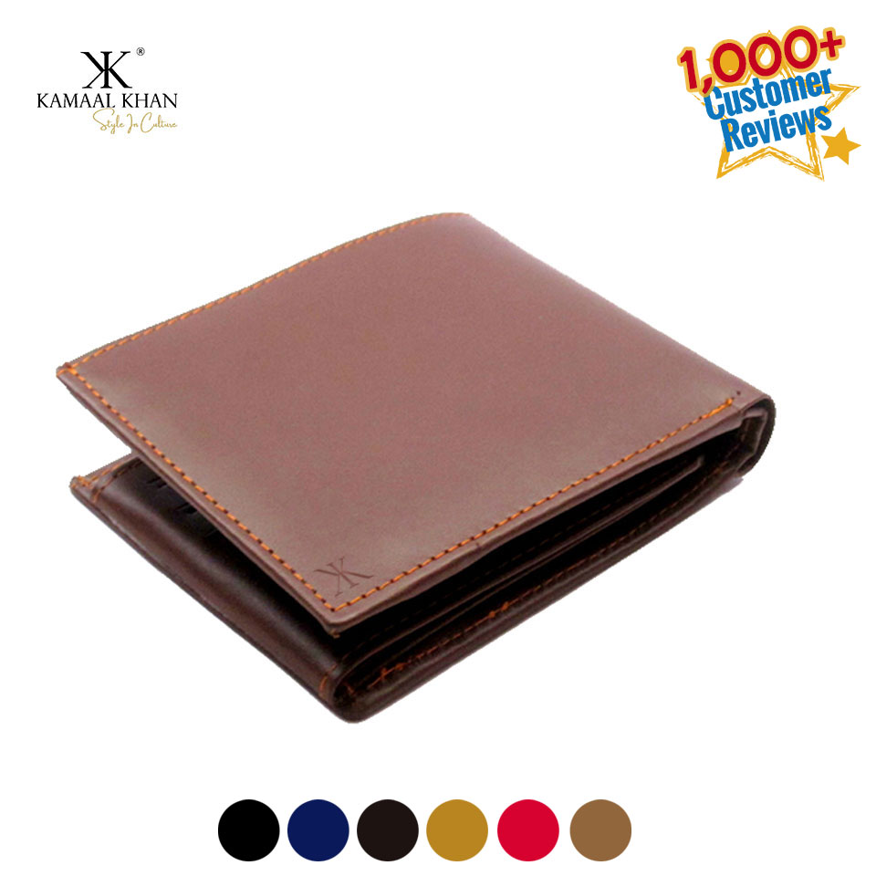 Genuine Leather Mens Zipper Coin Purse Wallet Tri Fold Clasp RFID Blocking Card Holder Secure Cash Storage Premium Accessory