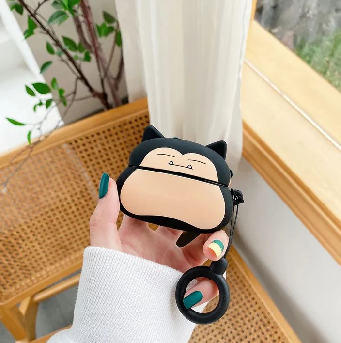Cute Character 3D Silicone Protective Case Compatible for 𐤠irpods Pro 1 & 2 Case With Hook 𐤠irpods Protective Cover