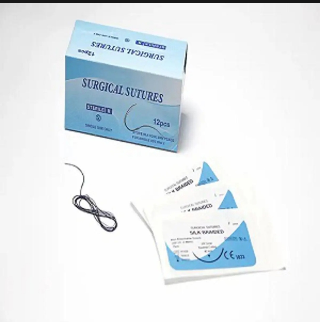 3 Pieces Suture Thread Natural Non-Absorbable Silk Suture Wires with ...
