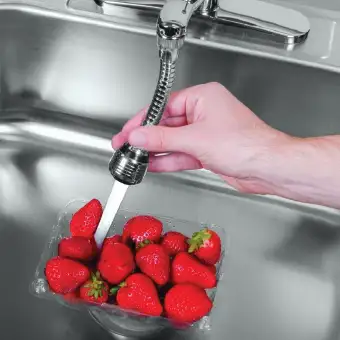Hands Free Turbo Flex 360 Instant Faucet Sprayer Extension With