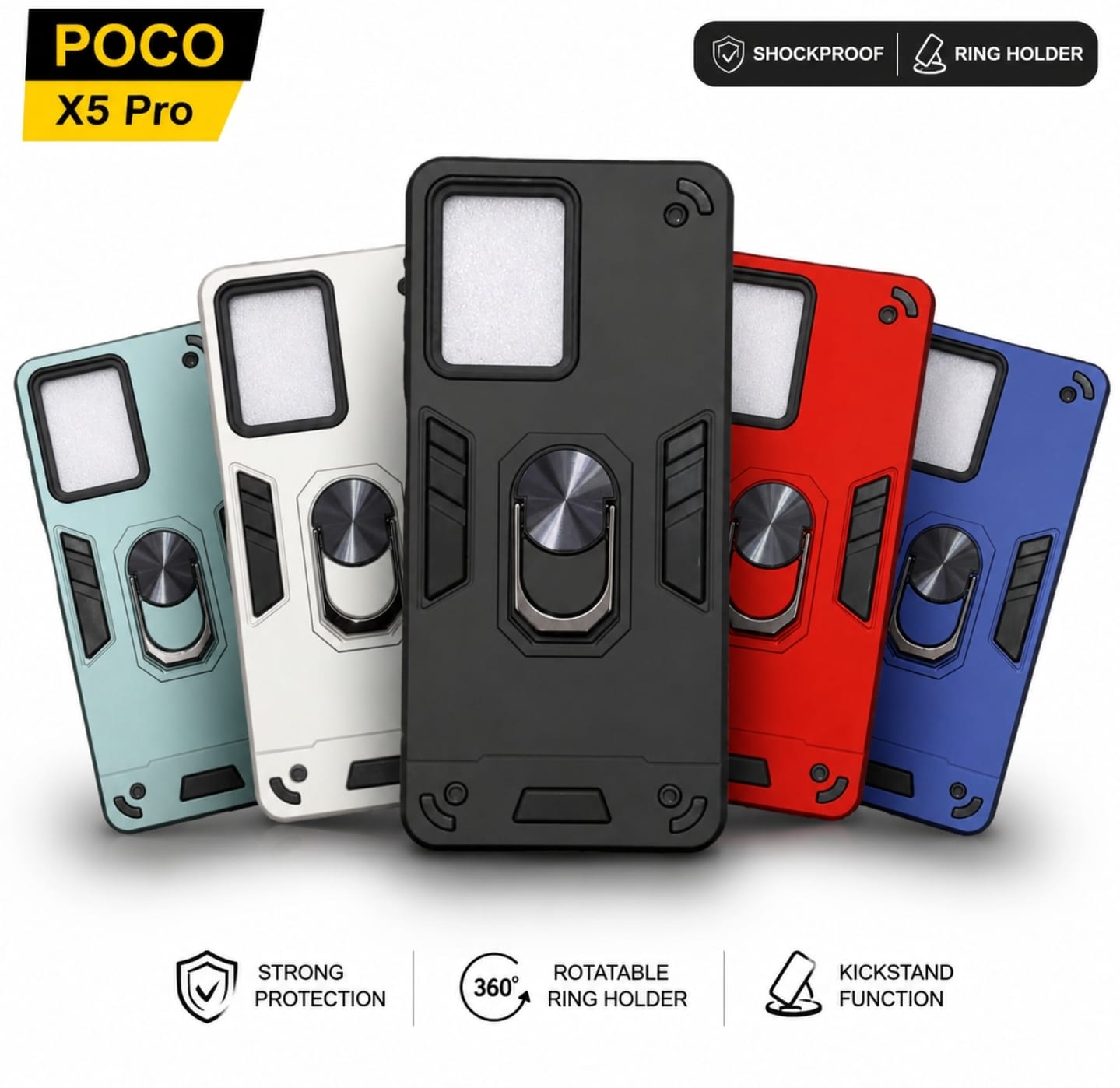 Poco X5 Pro Antishock & Drop Resistance Armor Cover
