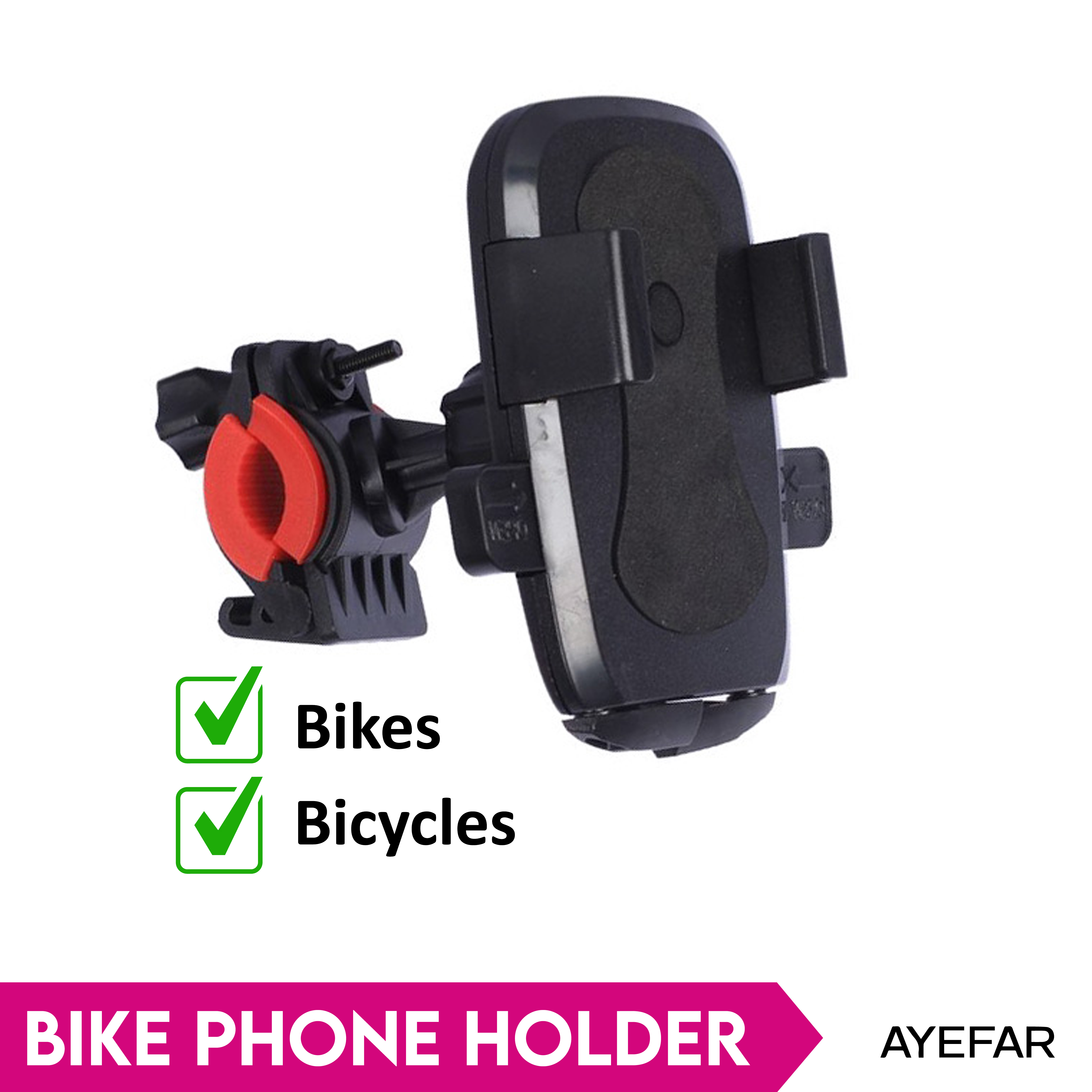 Universal Bike Phone Holder Stand for Bicycle and Bike ABS Plastic Phone Holder