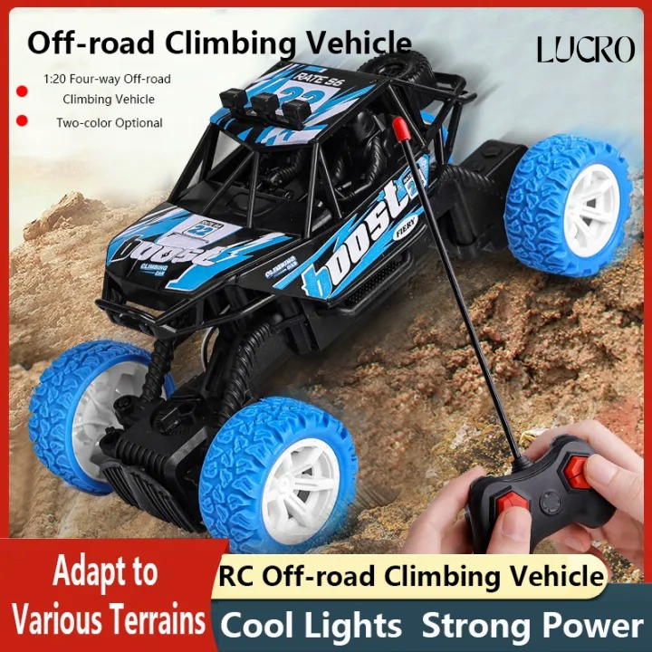 RC Car Remote Control Climber Car with LED Spray Off Road Monster Car, Rechargeable monster truck Car for kids, High Speed Monster Car, for Girls & Boys