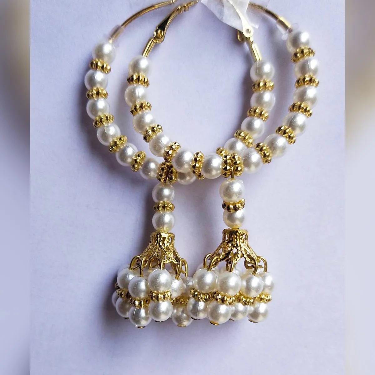 Big Simulated Pearl Drop Earrings for Women - Female Fashion Jewelry