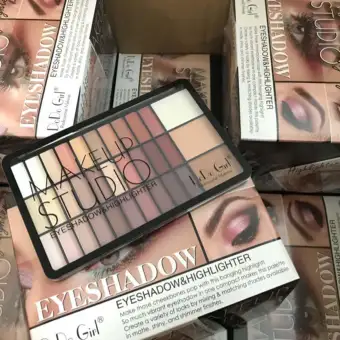 makeup studio eyeshadow and highlighter palette