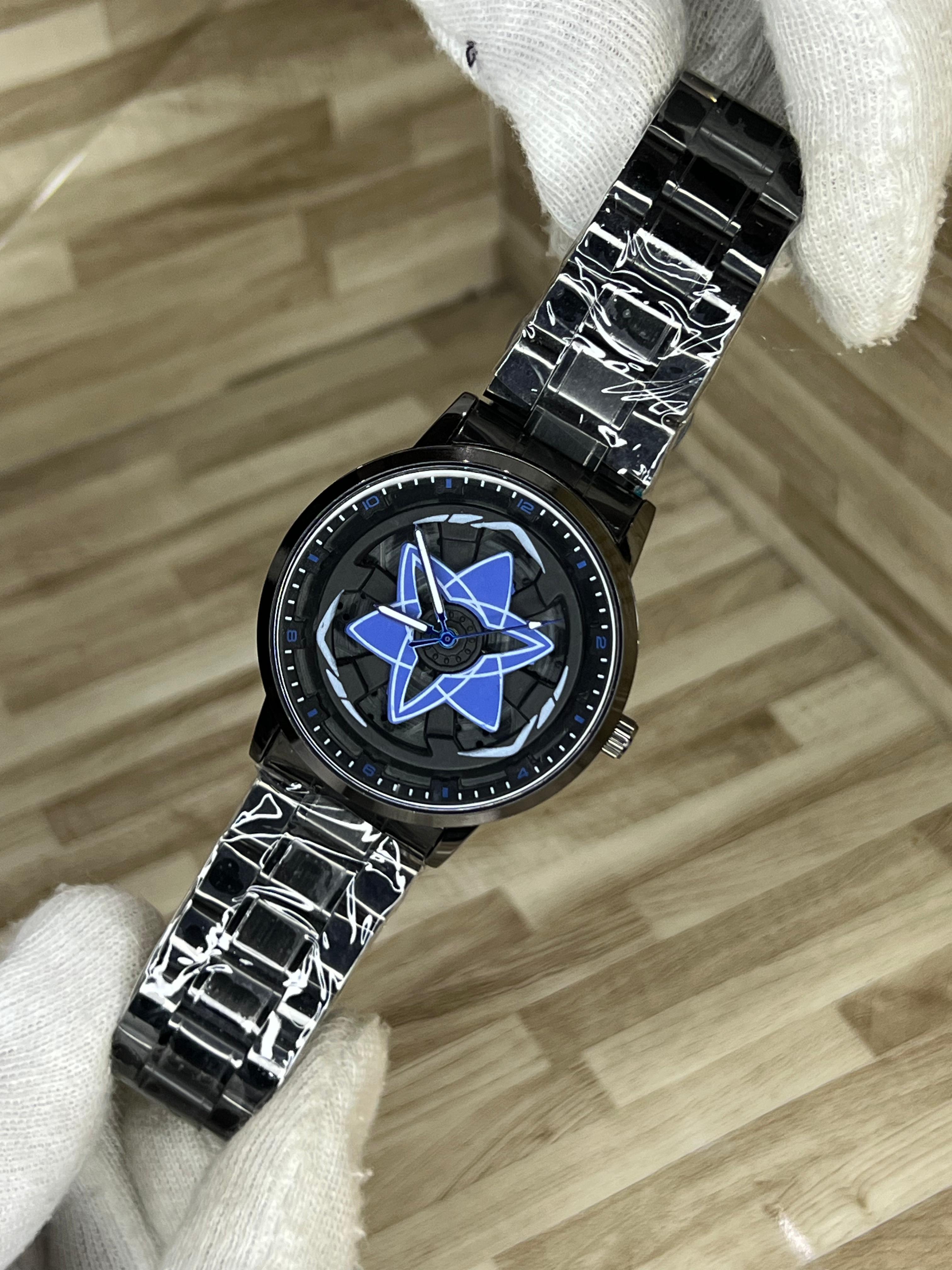 Fashion Rotating Wheel Watch Multicolor Star Dial Party Wear