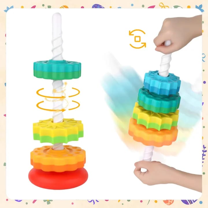 5-Step Roll Ball Tower Game Toy – Experience the Thrill of Rolling with an Exciting Ball Track! Stocked Baby Toy Tower Puzzle with Rolling Ball, Bell Stackers – A Fun and Educational Developmental Toy for Children