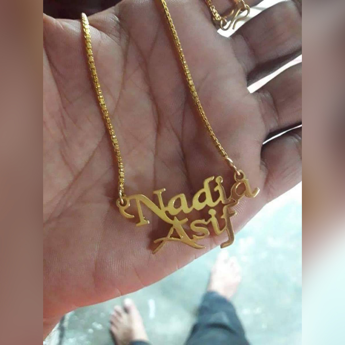 Couple Name 2 Name Heart Love Personalized Name 18k Gold Plated Any Name Custom Made Personalized Gift Necklace Simple Design For Men Women Buy Online At Best Prices In Pakistan Daraz Pk