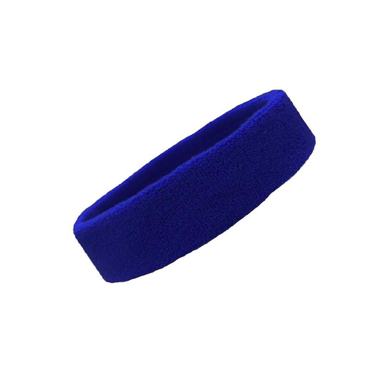 Headbands Tennis Running Unisex Athletic Basketball Head Gear - Blue