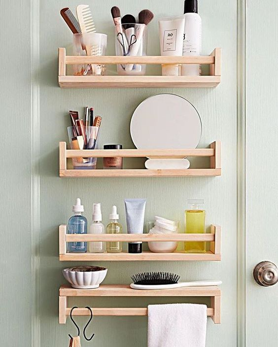 Floating Nursery Shelves Wall Shelf for Bathroom Decor Kitchen Spice Rack Book Shelfs