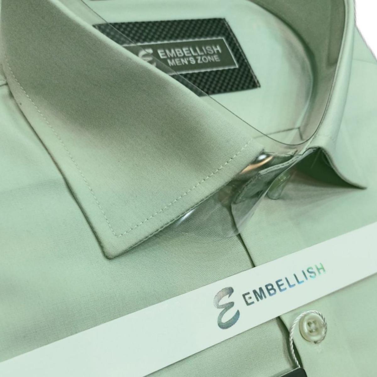 Embellish Pistachio Formal and Casual Shirt For Men (Cotton) PERFECT FOR FORMAL EVENTS and OFFICE WEAR - Versatile and Stylish