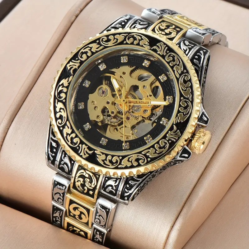 Classic Luxury Mechanical and Water Resistance Watch for Men and Boys With Good Packing High Quality and Unique Design 100% Imported Branded Watch for Men Best Gift For Boys and Mens