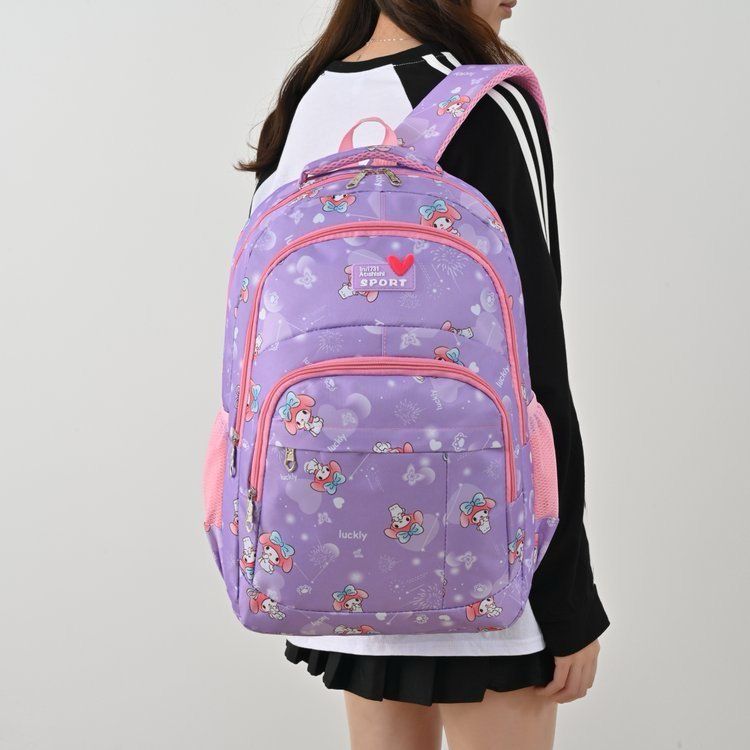 CUTE WOMEN BACKPACK MULTI POCKET STUDENT BAG
