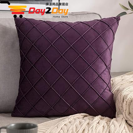 Diamond Dutch Velvet Cushion Cover – Soft, Embossed & Stylish Sofa Pillow for Home Decor