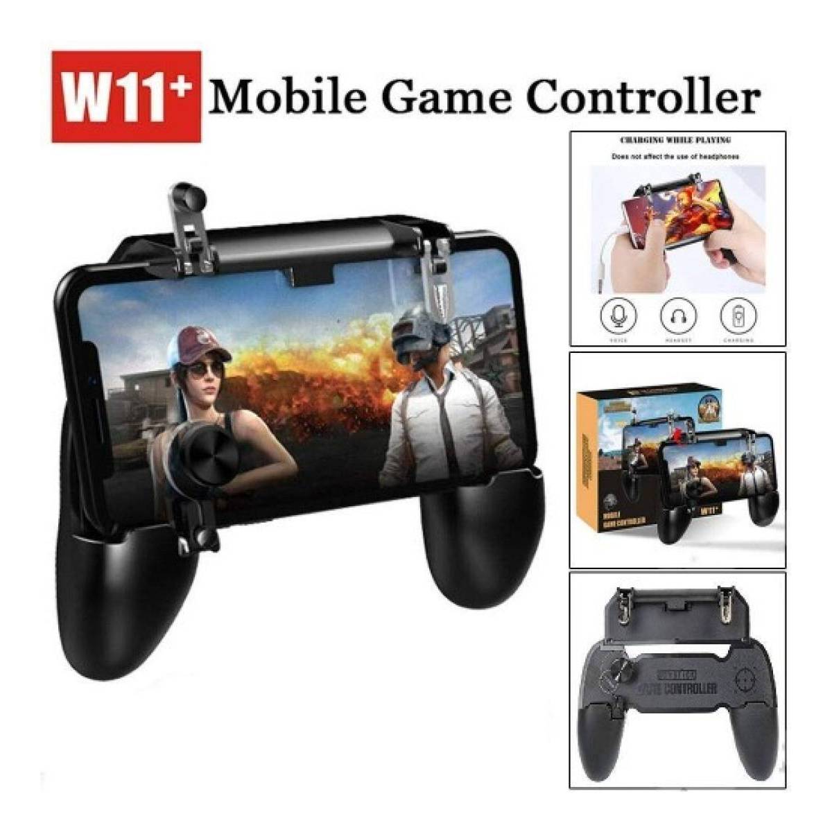 W11 PLUS 2020 - PUBG  Trigger Gamepad For Professional Gaming Quality Gamepad with Built in L1 R1 Triggers Controllers For Mobile iOS Android - High Quality PUBG Gamepad Controller - Enjoy Your PUBG Game - Best Deals.pk - Order Now!