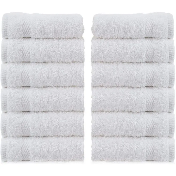 Pack of white online washcloths