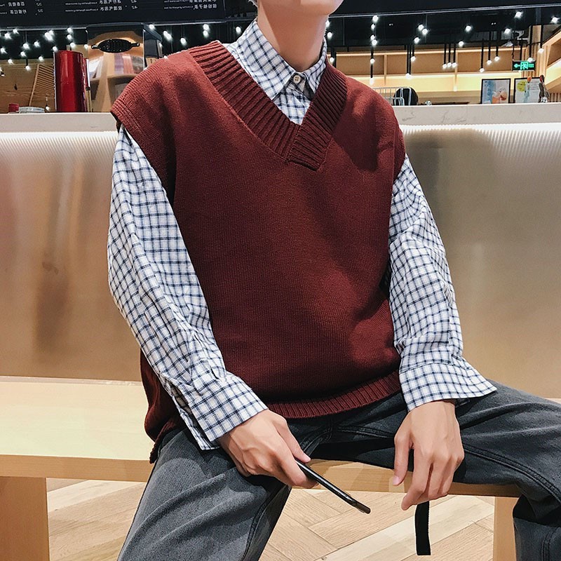 Fashion Korean Knitted Vest Unisex 