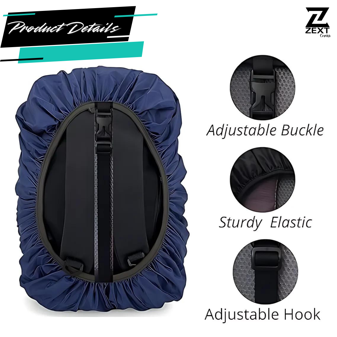 Zext 100% Waterproof Rain Cover for Backpack Outdoor Camping, Traveling, Cycling and Hiking Bag Cover