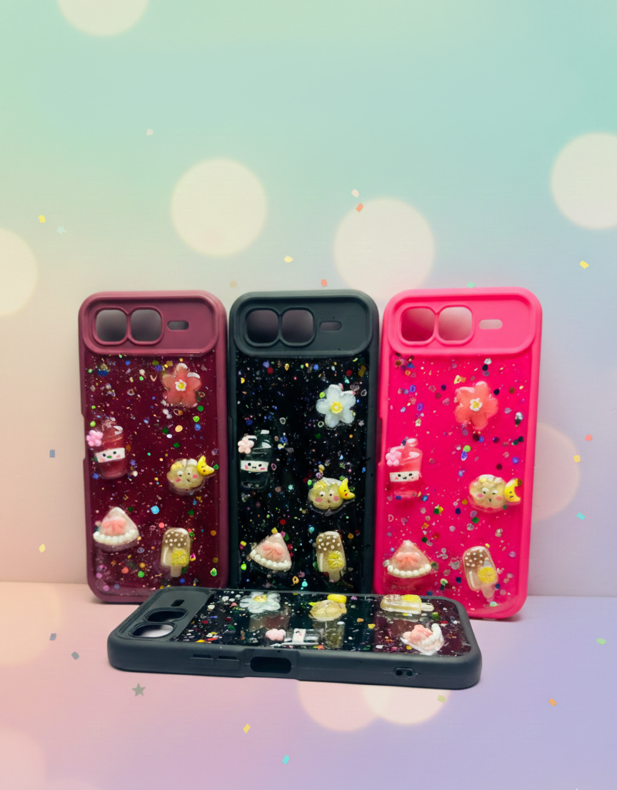Infinix Smart 10 Plus Girls Back Cover - Girls Back Cover - Fancy Flower Butterfly Covers -Infinix Spark Go 2 Back Cover