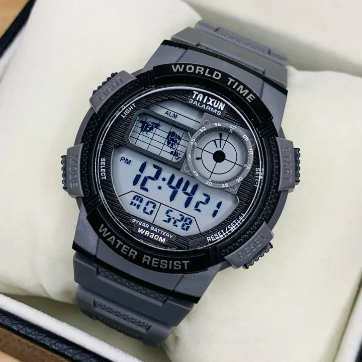 Military Men's Digital Sports Watch For Men Boys Waterproof with LED Back light Digital Watch for Men