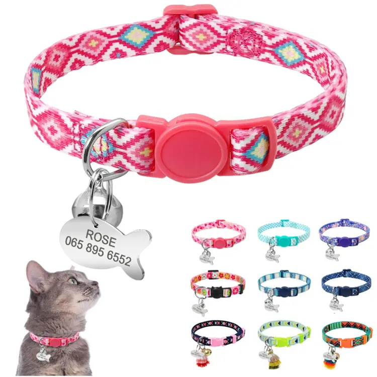 Printed sales cat collars