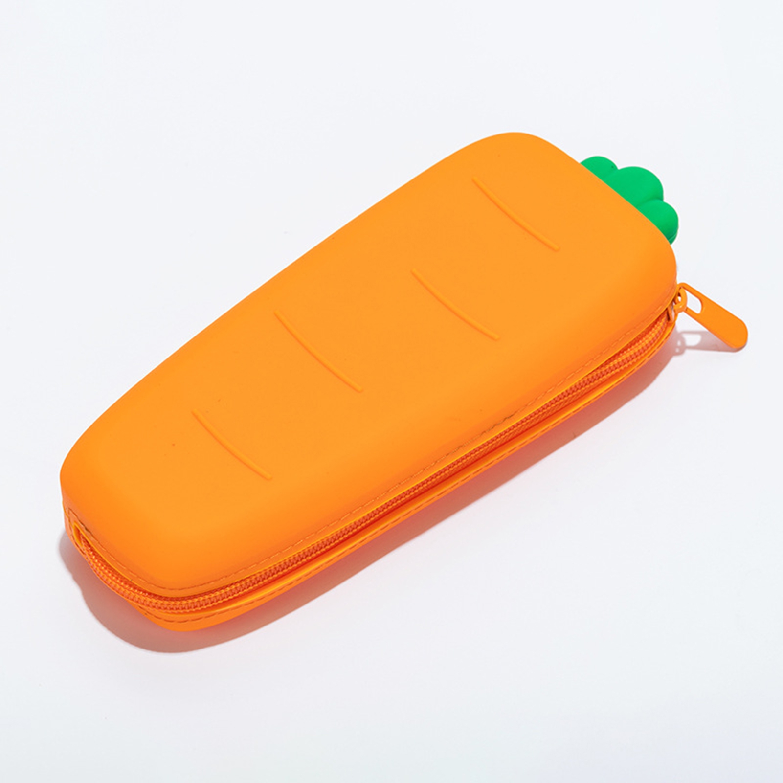 Promotional Carrot Shape Silicone Pencil Case