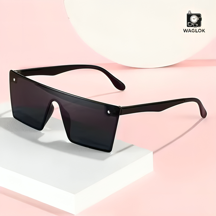 HD Vision Fashion Sunglasses – Trendy Oversized Frame | 100% UV Protection | Street Style Essential