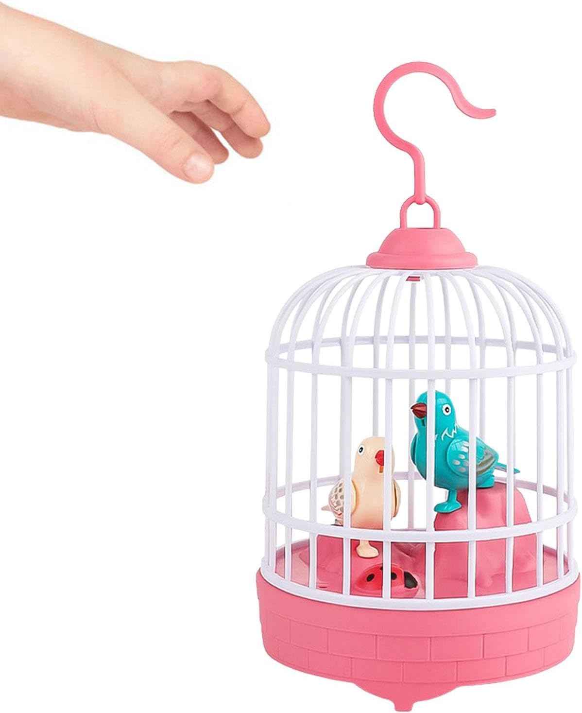 Harilla Singing and Chirping Toy Bird, Simulation Bird Animal Recreation Toys, Sound Activated Birds Cage for Education 2025