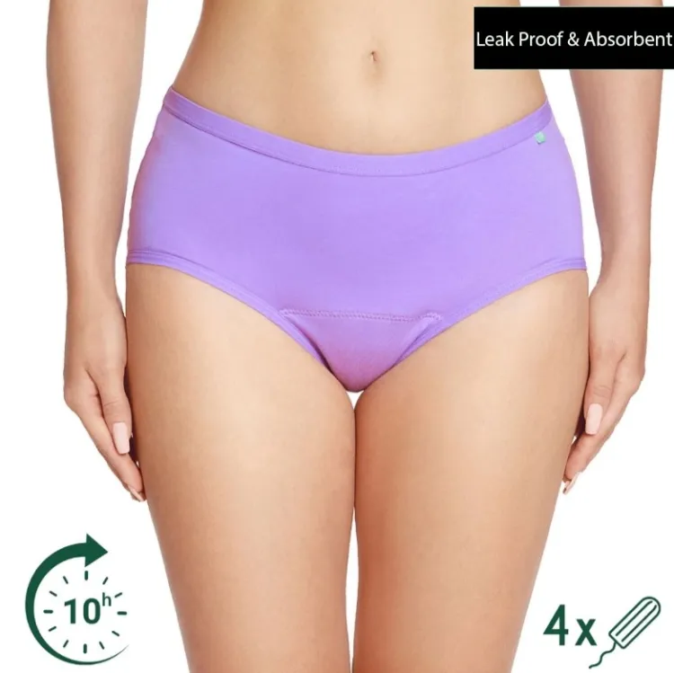Leak Proof Medium Absorbent 4 Layered, No Wet Feelings Period Panty, Period  Underwear, Period Brief - Premium Quality and Comfortable