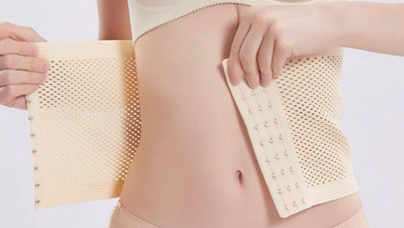 Women Body Shaper Waist Trainer Bodyshaper Reducer Slimmer Tummy Invisible Belly Body Shaper holes belt for summers C section