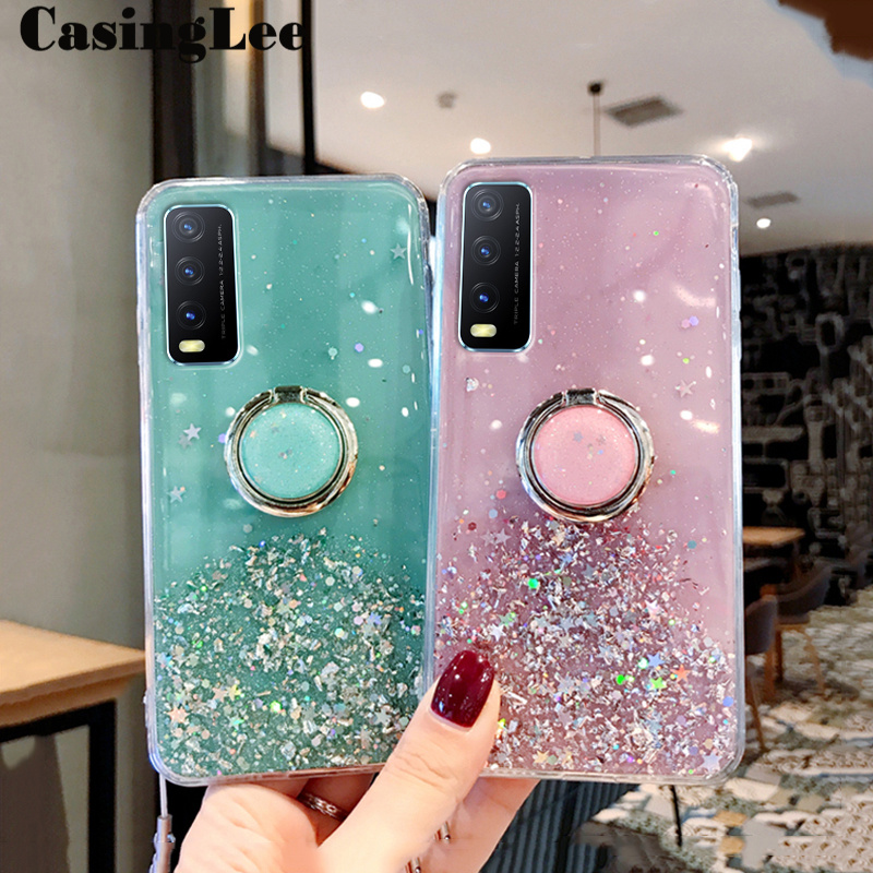 vivo y20 back cover glitter