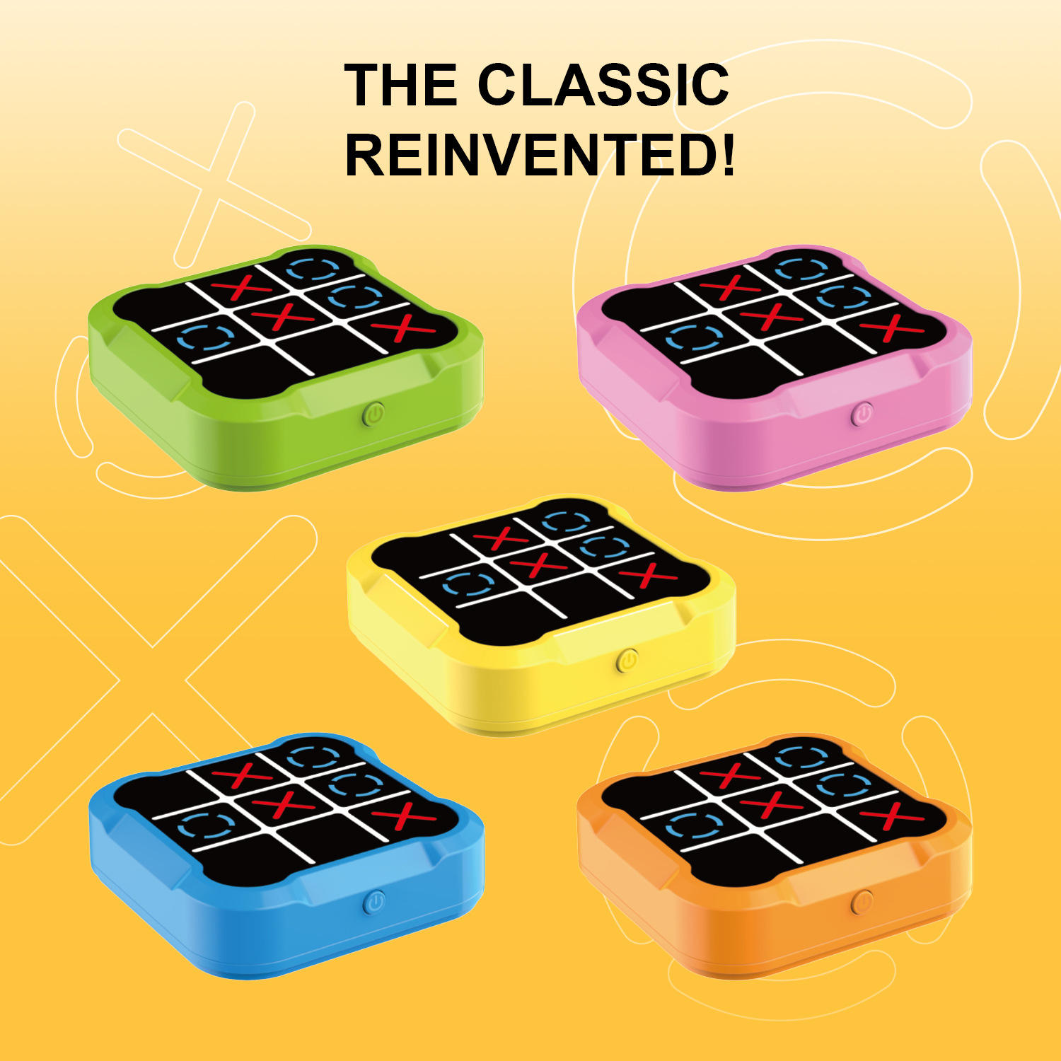 Sensory Tic Tac Toe Puzzle Game for Kids – Interactive Educational Brain Teaser Toy | Electronic Handheld Strategy Game | Learning & Cognitive Development Toy