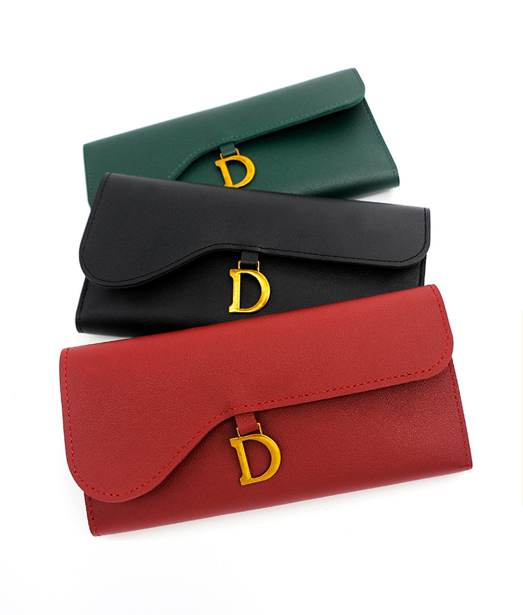New Fashion Women's Long  D shape Wallet For Girls