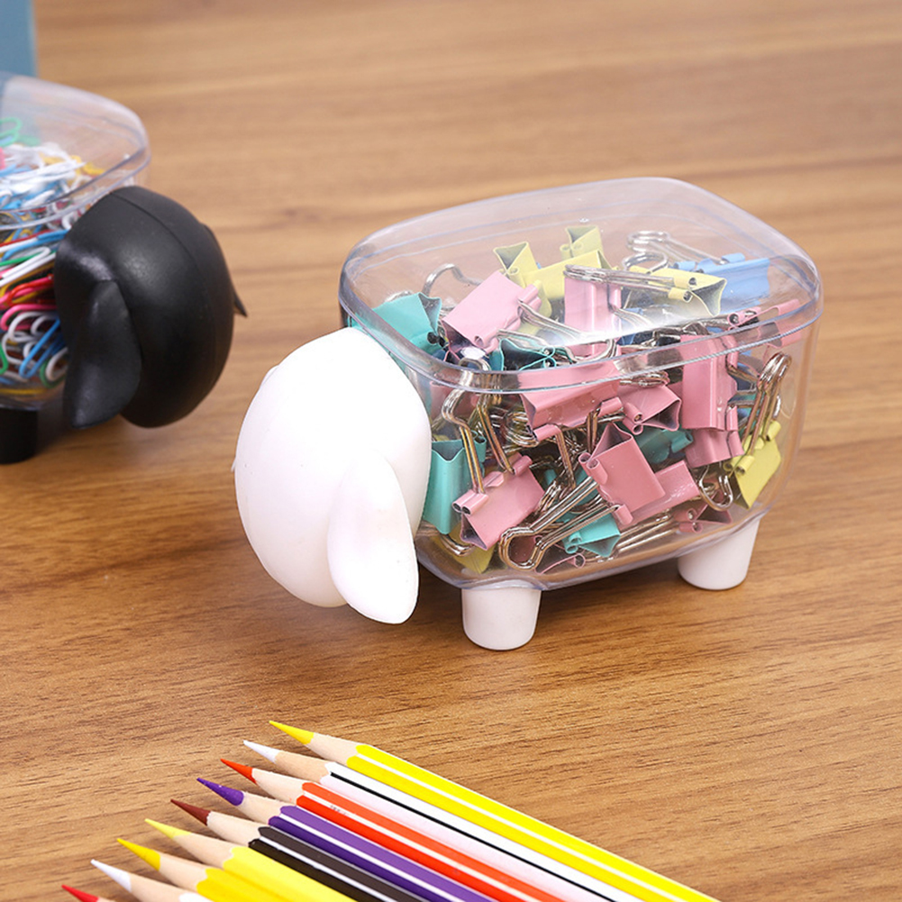 Cotton Swab Storage Box Sheep Elephant Dust-Proof Toothpick Holder Organizer