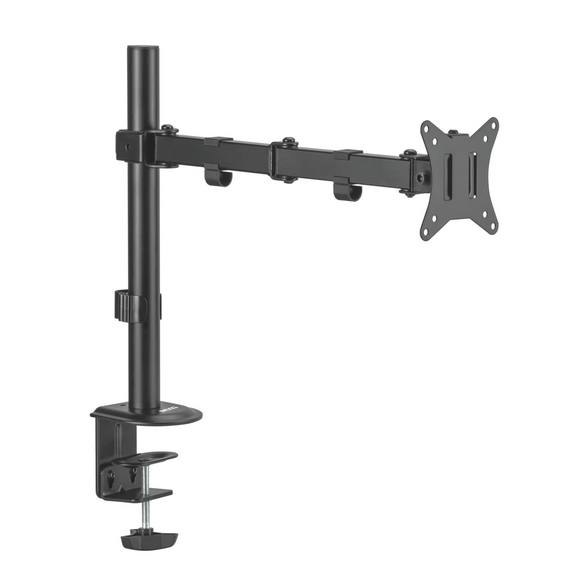 MXG BMA12P Single Monitor Steel Articulating Monitor Mount Matte Black