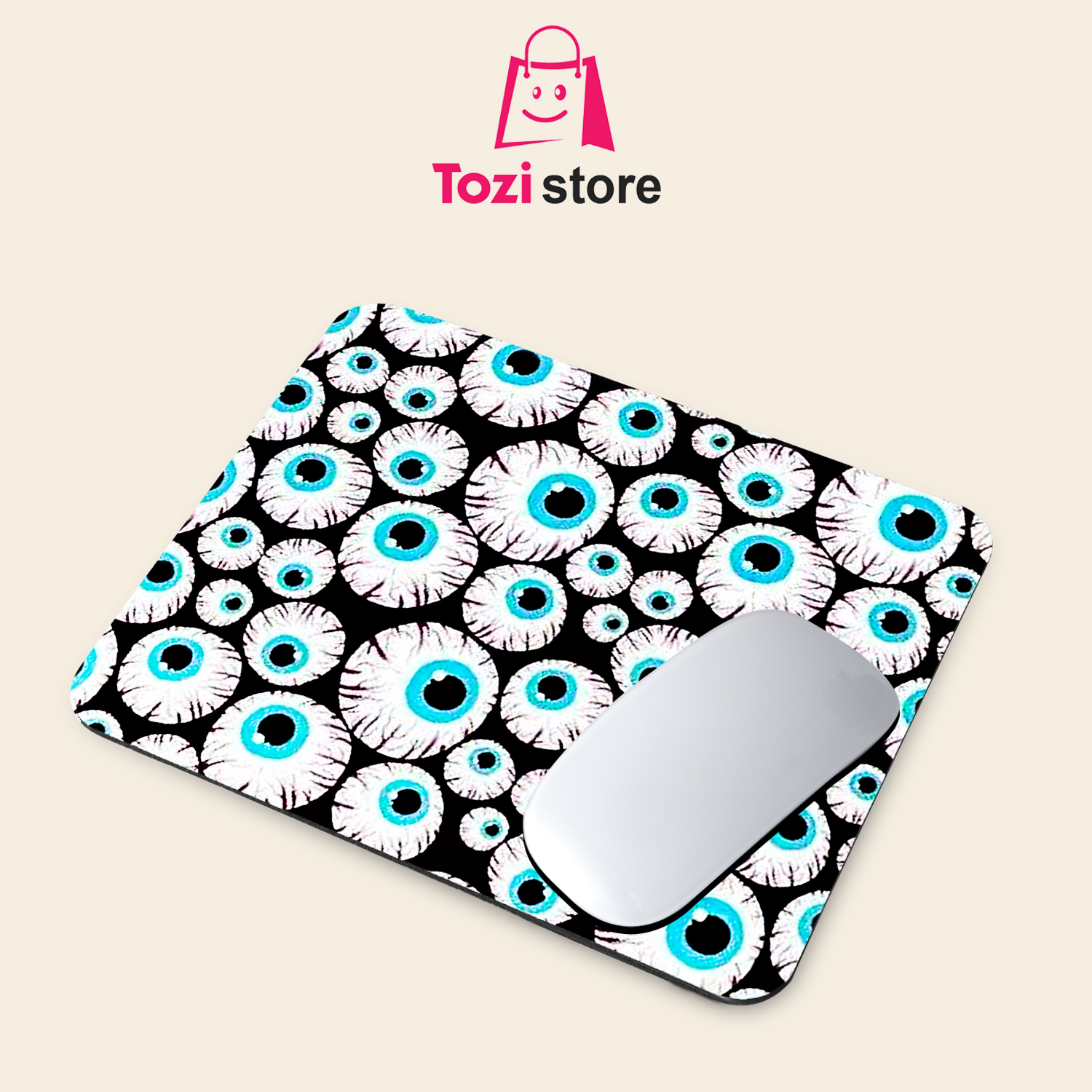 Gaming Mouse Pad Premium 8" x 6.5 Thick Non-Slip Rubber Base, Smooth Cloth Surface for Precision Control - Tozistore price in Pakistan