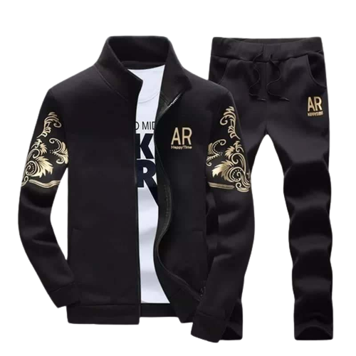 Mens Fleece Winter Tracksuit For Mens 2pcs