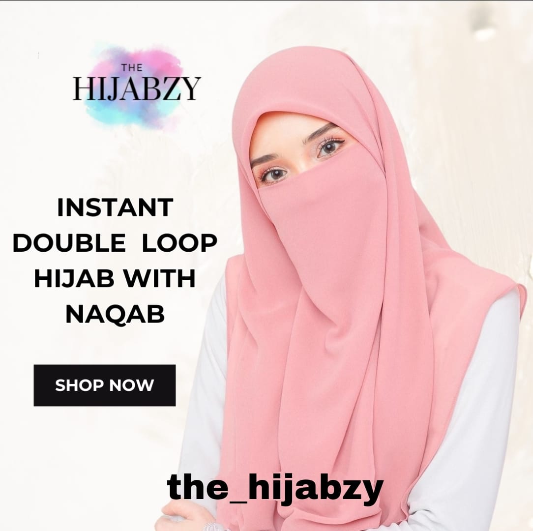 double loop hijab with niqab