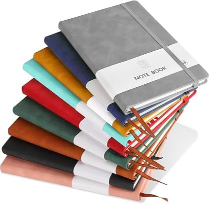 Premium A5 Notebook with Elastic Band  Imported Elastic Strap Notebook  Stylish Notebook with Elastic Closure for Professionals & Students, Note-Taking, Journaling, and Business Meetings   (160, 192, 200, 384 DoubleSidedPages)