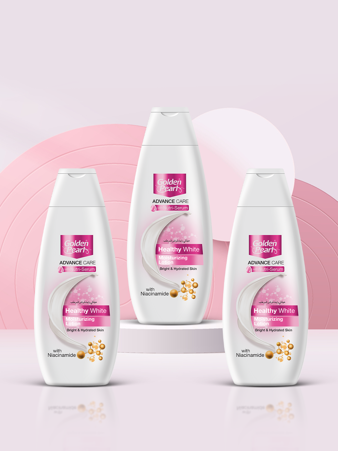Pack of 3 Golden Pearl Healthy White Moisturizing Lotion
