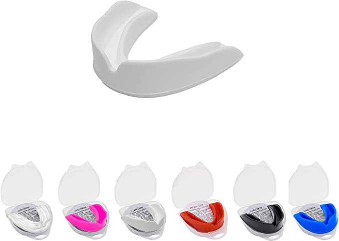 🦷 5RIDGE Ultrathin Sports Mouth Guard – Transparent Protective Mouthguard for Football, Basketball, MMA, Boxing & Jiu Jitsu | Lightweight & Comfortable Pro Fit for Adults & Youth | Durable Safety Gear